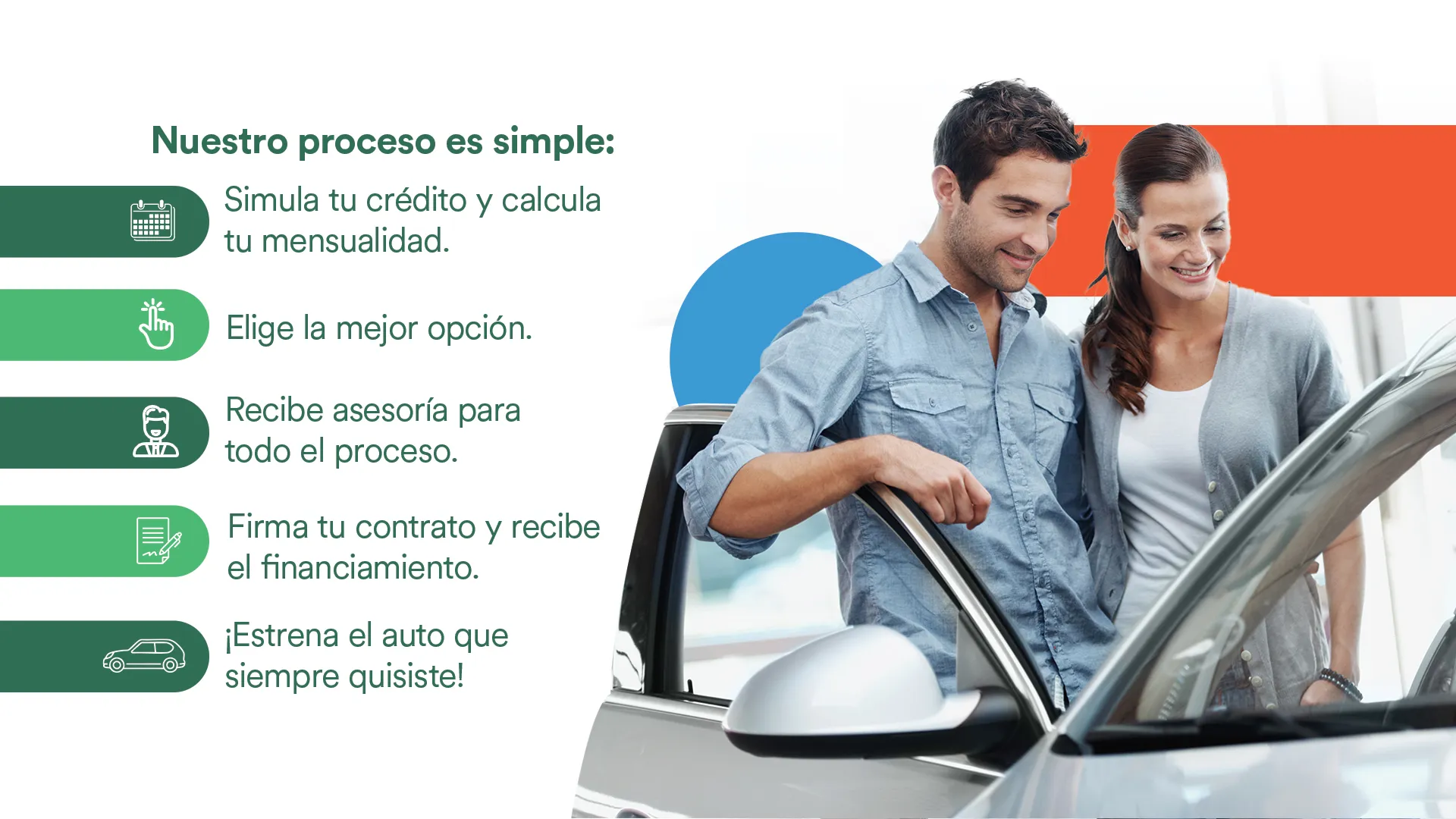 Proceso de SOC en 5 paso para simular tu crédito automotriz